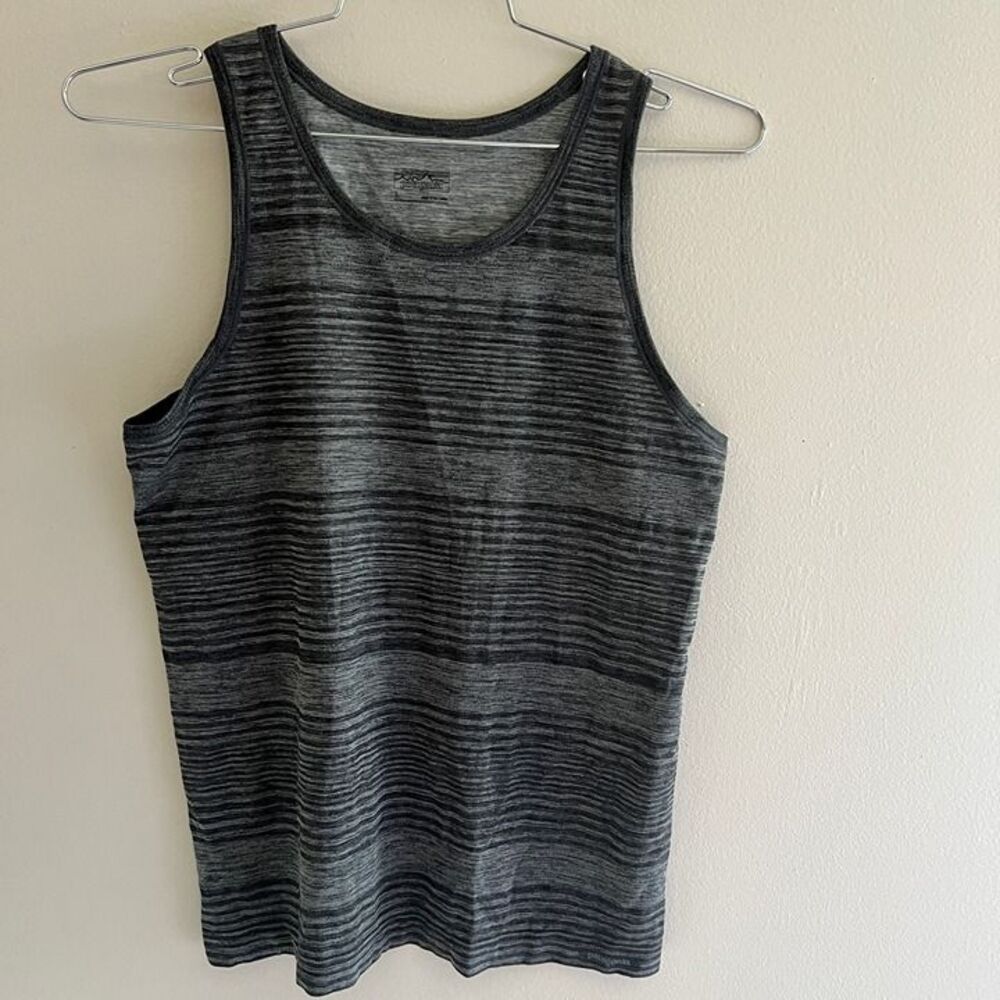 Patagonia Womens Activewear Tank Top Gray Striped L